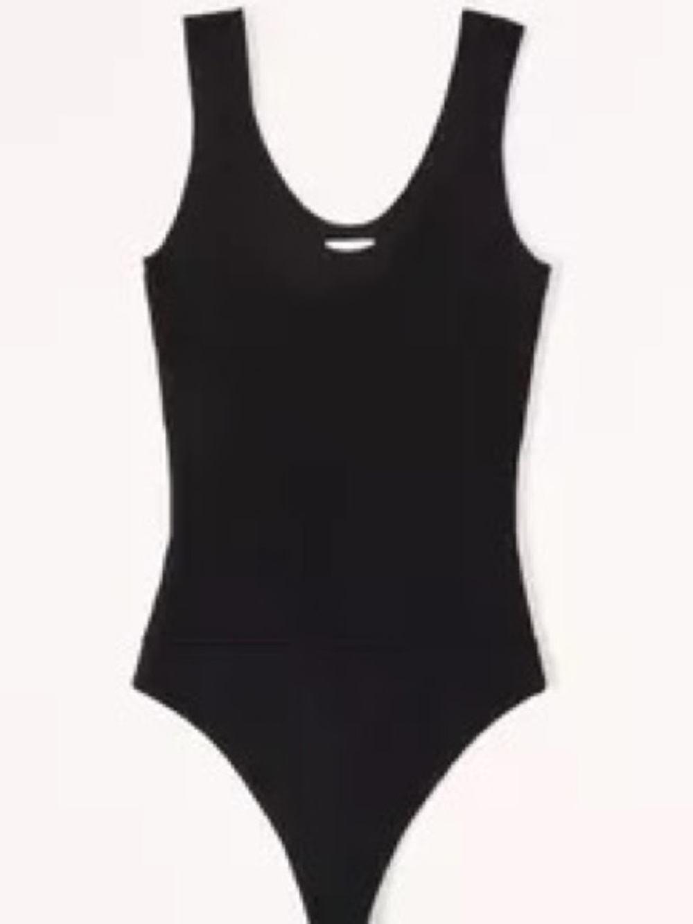 Abercrombie & Fitch Ottoman Scoopneck Bodysuit Small black